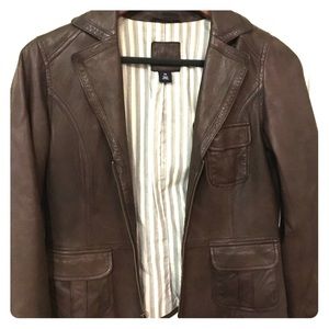 Gap - Brown Leather Jacket